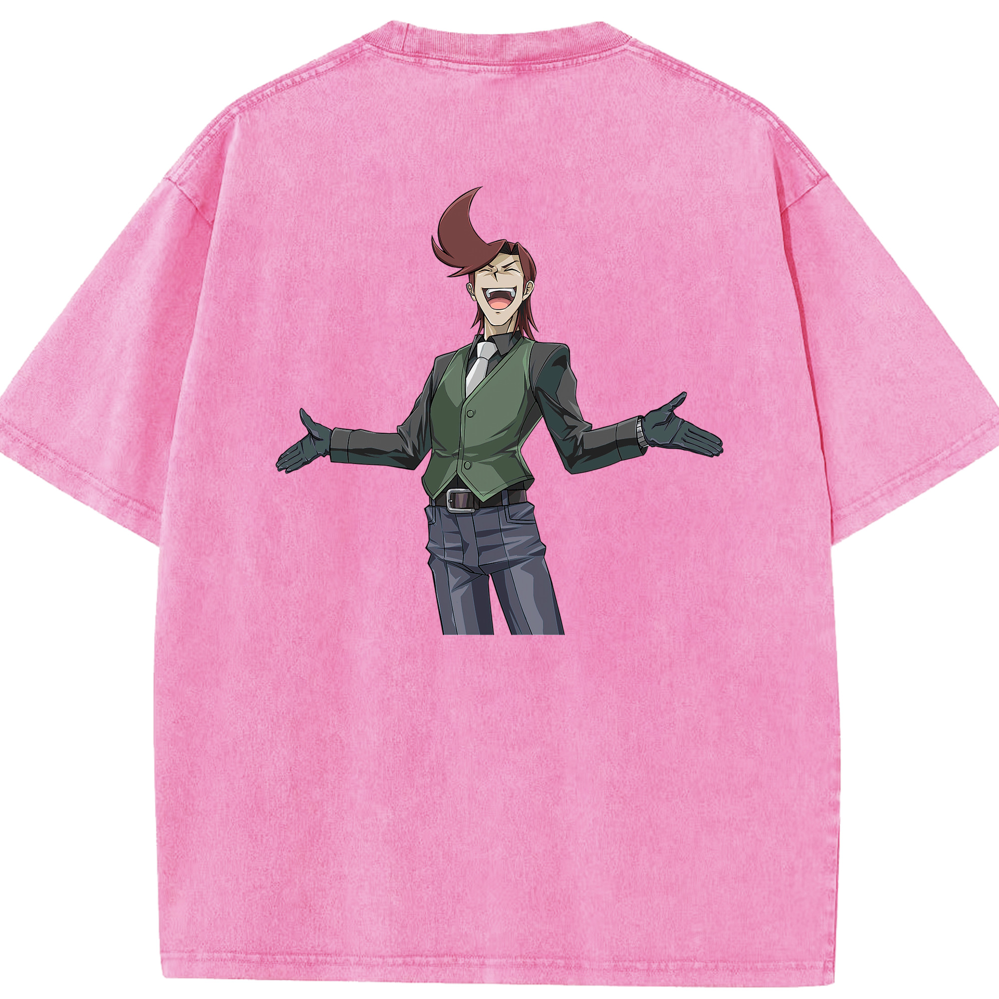 （画像用） 遊☆戯☆王 Yu-Gi-Oh! 綿100% ヴィンテージ風 半袖Tシャツ（背面プリント）